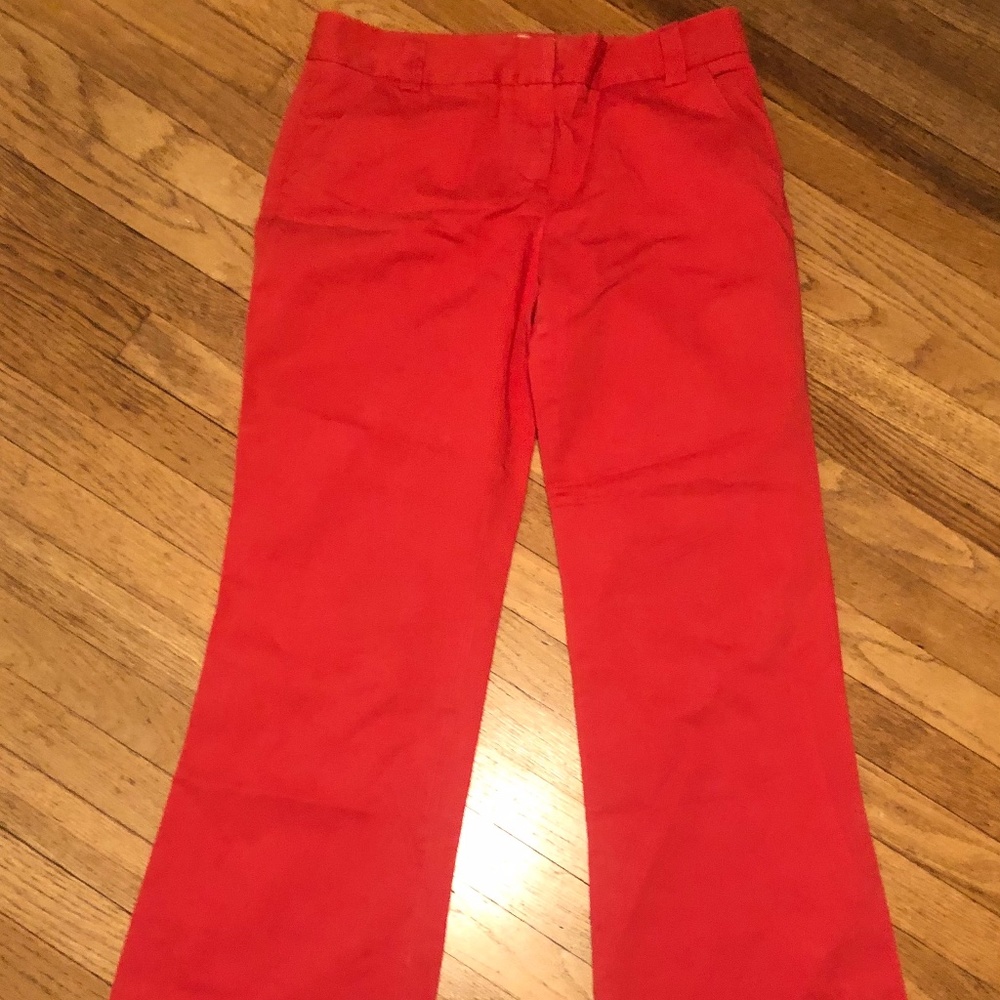 J Crew Classic Twill Chinos - Nantucket Red!